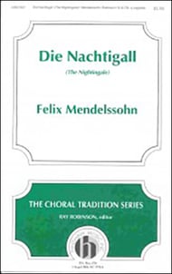 Die Nachtigall SATB choral sheet music cover Thumbnail